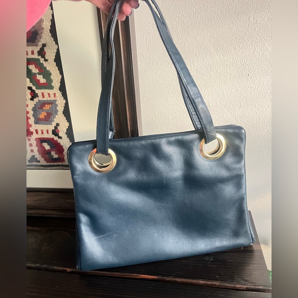 Vintage Margolm navy handbag